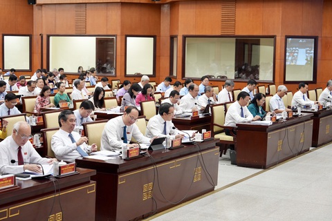 HĐND TP.HCM họp bầu bổ sung phó chủ tịch- Ảnh 1. Toàn cảnh kỳ họp - Ảnh: HỮU HẠNH