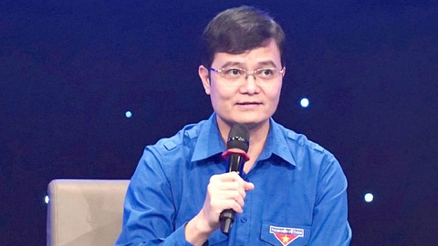 Kỳ vọng, lắng nghe các bạn trẻ hiến kế- Ảnh 3. Anh Bùi Quang Huy (bí thư thứ nhất Trung ương Đoàn)