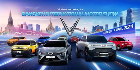 VinFast dự triển lãm ô tô quốc tế Bangkok 2024, ra mắt thị trường Thái- Ảnh 1. VinFast sẽ giới thiệu dải sản phẩm xe điện hoàn chỉnh tại BIMS - Ảnh: Đ.H