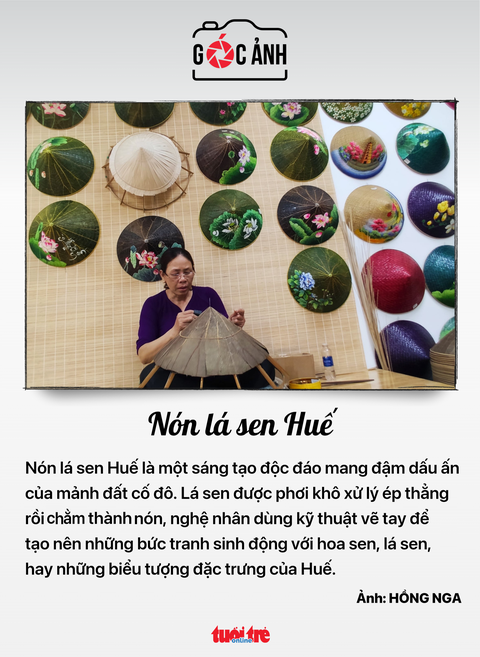 Tin tức sáng 16-3: Ì ạch kiểm toán vì thất lạc hồ sơ, cổ phiếu FLC chưa hẹn ngày giao dịch lại- Ảnh 11. Nón lá sen Huế - Ảnh: HỒNG NGA