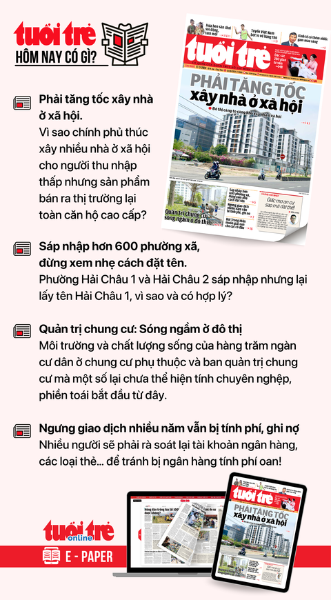 Tin tức sáng 17-3: Bộ Y tế sẽ xây dựng giá mới của 10.000 dịch vụ y tế tính đúng tính đủ- Ảnh 3. Tin tức đáng chú ý trên Tuổi Trẻ nhật báo ngày 17-3. Để đọc Tuổi Trẻ báo in phiên bản E-paper, mời bạn đăng ký Tuổi Trẻ Sao TẠI ĐÂY