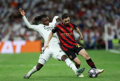 Cặp đấu giữa Man City (phải) và Real Madrid được xem là chung kết sớm của Champions League Ảnh: Reuters Cặp đấu giữa Man City (phải) và Real Madrid được xem là chung kết sớm của Champions League - Ảnh: Reuters