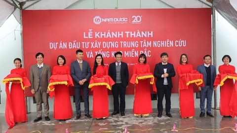 Nam Dược được vinh danh giải thưởng Hàng Việt Nam chất lượng cao năm 2024- Ảnh 3. Lễ khánh thành dự án đầu tư Trung tâm nghiên cứu và Tổng kho miền Bắc của Nam Dược