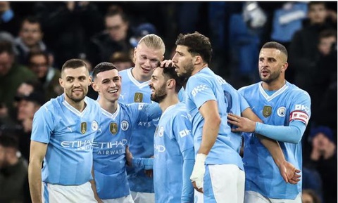 Tin tức thể thao sáng 17-3: Chủ tịch FIFA Infantino được tăng 33% lương; Man City vào bán kết Cúp FA- Ảnh 2. Man City giành quyền vào bán kết Cúp FA - Ảnh: Getty