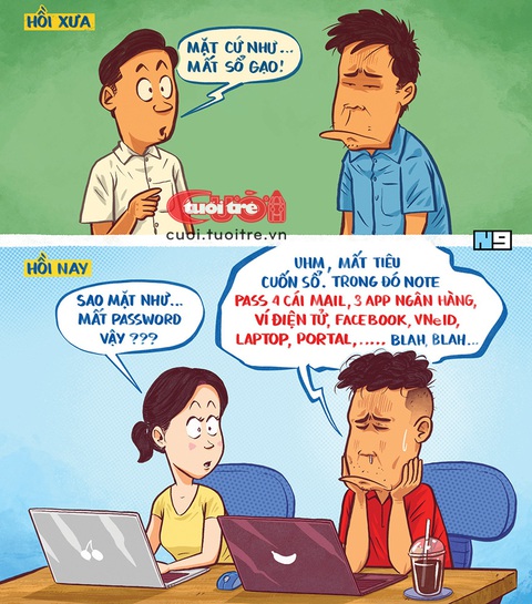 Có ai chưa từng quên password một vài lần?- Ảnh 1. Thời nay có ai chưa từng quên password một vài lần? - Tranh: Hải Nam