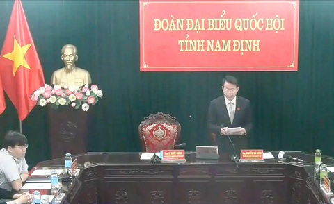 Bộ trưởng Hồ Đức Phớc trả lời chất vấn: Giải pháp giảm giá vàng, USD?- Ảnh 6. Đại biểu Nguyễn Hải Dũng - Đoàn đại biểu Quốc hội tỉnh Nam Định