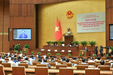 Ủy ban Thường vụ Quốc hội lùi hội nghị đại biểu chuyên trách từ ngày 21 sang 26-3- Ảnh 1. Hội nghị đại biểu Quốc hội hoạt động chuyên trách lần thứ 4 hồi tháng 8-2023 - Ảnh: GIA HÂN