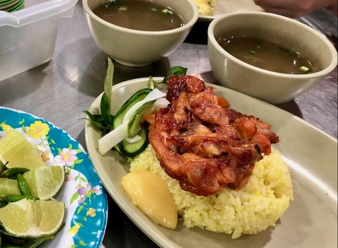 Viện Pasteur: Có 3 khuẩn trong vụ ngộ độc cơm gà ở Nha Trang- Ảnh 2. Mẫu cơm gà được bệnh nhân ăn tại quán cơm gà Trâm Anh - Ảnh: Bệnh nhân cung cấp