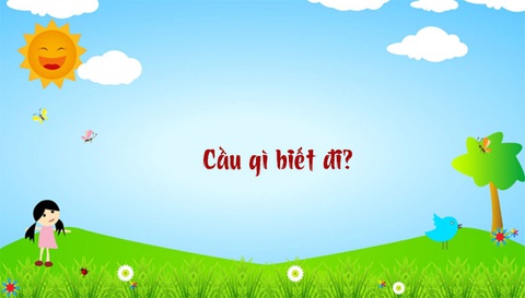 Câu đố hack não: Cầu gì biết đi?- Ảnh 1. Câu đố hack não: Cầu gì biết đi?- Ảnh 1.