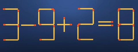 Thử tài IQ: Di chuyển một que diêm để 9+1=2-8 thành phép tính đúng- Ảnh 3. Thử tài IQ: Di chuyển một que diêm để 9+1=2-8 thành phép tính đúng- Ảnh 3.