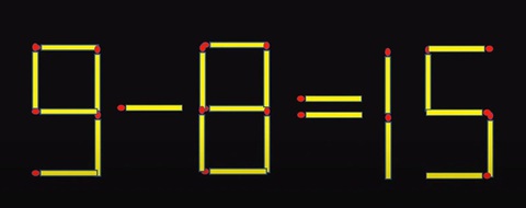 Thử tài IQ: Di chuyển một que diêm để 1-0=9-1 thành phép tính đúng- Ảnh 3. Thử tài IQ: Di chuyển một que diêm để 1-0=9-1 thành phép tính đúng- Ảnh 3.