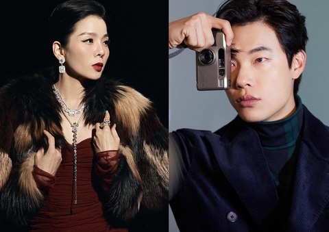 Từ trái qua: Ca sĩ Lệ Quyên, diễn viên Từ trái qua: Ca sĩ Lệ Quyên, diễn viên Ryu Jun Yeol
