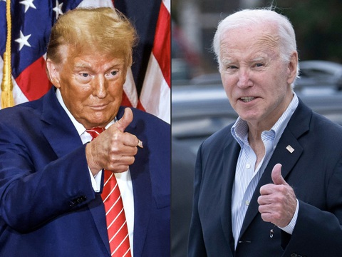 Tổng thống Mỹ Joe Biden và người tiền nhiệm Donald Trump đang tăng tốc tranh cử cho cuộc bỏ phiếu vào cuối năm - Ảnh: AFP Tổng thống Mỹ Joe Biden và người tiền nhiệm Donald Trump đang tăng tốc tranh cử cho cuộc bỏ phiếu vào cuối năm - Ảnh: AFP