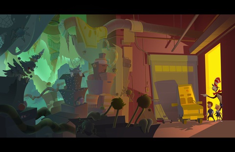Warner Bros. ấn định ngày ra mắt cho phim hoạt hình mới- Ảnh 3. Concept art của The Cat in the Hat