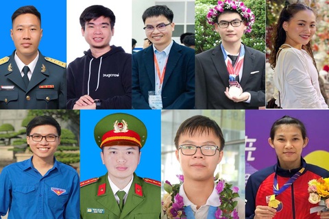 Công bố 10 gương mặt trẻ Việt Nam tiêu biểu năm 2023- Ảnh 2. 9 gương mặt trẻ Việt Nam triển vọng năm 2023 - Ảnh: BTC