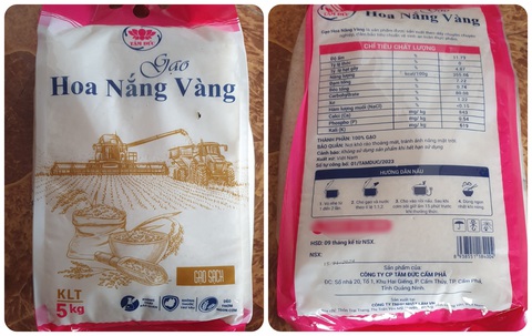 Bị tố quà tặng công nhân than ở Quảng Ninh cao hơn nhiều giá ghi hóa đơn, các bên liên quan nói gì?- Ảnh 1. Sản phẩm gạo