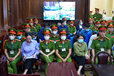 Các bị cáo tại tòa chiều 20-3 - Ảnh: HỮU HẠNH Các bị cáo tại tòa chiều 20-3 - Ảnh: HỮU HẠNH