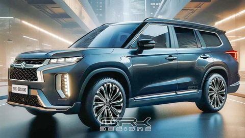 Suzuki Grand Vitara 7 chỗ có thể sắp ra mắt, có cả bản hybrid- Ảnh 1. Suzuki Grand Vitara chuẩn bị được bổ sung phiên bản 7 chỗ - Ảnh: SRX Designs