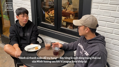 Xuân Trường chua chát nói về giấc mơ vô địch với Hoàng Anh Gia Lai- Ảnh 1. Minh Vương và Xuân Trường tâm sự về thời thanh xuân ở Hoàng Anh Gia Lai - Ảnh: XT6
