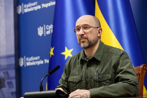 Thủ tướng Ukraine nói có đủ binh sĩ, không yêu cầu châu Âu gửi quân- Ảnh 1. Thủ tướng Ukraine Denis Shmygal - Ảnh: LB