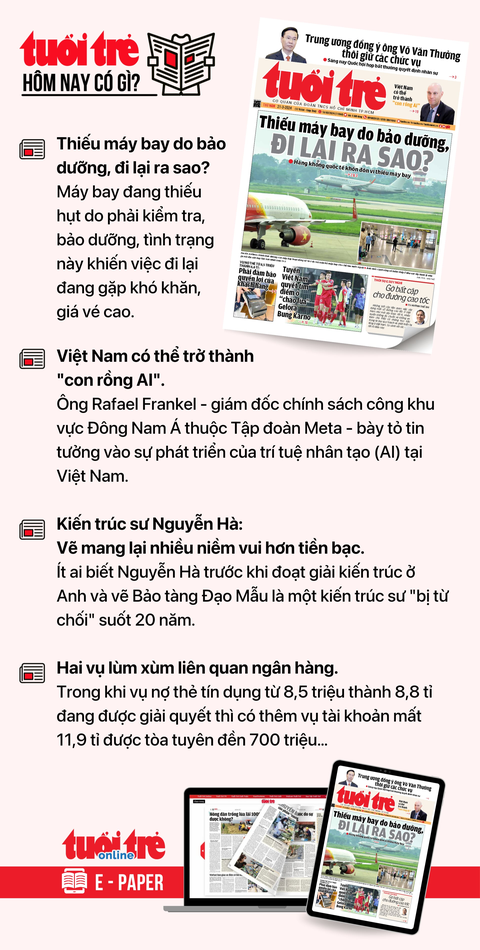 Tin tức sáng 21-3: Hai 'đại gia' bất động sản vay nhiều nghìn tỉ đồng trái phiếu- Ảnh 5. Tin tức chính trên Tuổi Trẻ nhật báo hôm nay 21-3. Để đọc Tuổi Trẻ báo in phiên bản E-paper, mời bạn đăng ký Tuổi Trẻ Sao TẠI ĐÂY