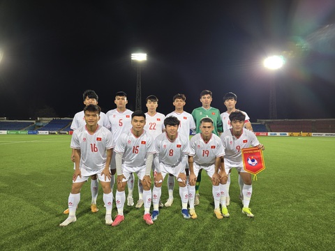 Đội hình xuất phát U23 Việt Nam trong chuyến tập huấn, thi đấu giao hữu tại Tajikistan - Ảnh: VFF Đội hình xuất phát U23 Việt Nam trong chuyến tập huấn, thi đấu giao hữu tại Tajikistan - Ảnh: VFF