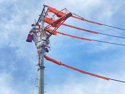 PC Phú Yên triển khai nhiệm vụ tiết kiệm điện và điều chỉnh phụ tải năm 2024- Ảnh 2. Thực hiện các biện pháp vệ sinh và sửa chữa điện nóng nhằm đảm bảo việc cung cấp điện được liên tục - Ảnh: NGUYỄN HOÀNG