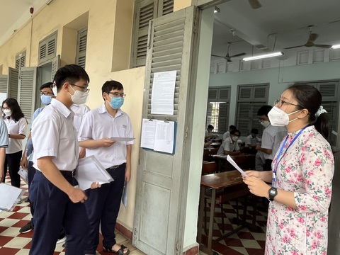 Từ đề minh họa thi tốt nghiệp THPT năm 2024, ôn thi thế nào?- Ảnh 1. Học sinh TP.HCM trong kỳ thi tốt nghiệp THPT năm 2023 - Ảnh: MỸ DUNG
