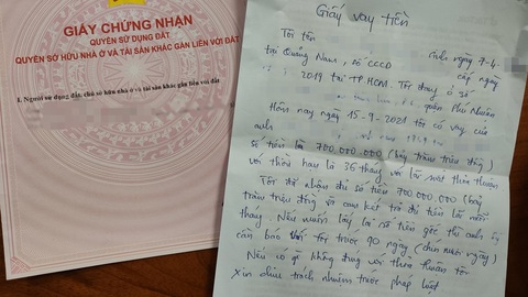 Gượng dậy sau vỡ nợ - Kỳ 4: Túng quẫn và vòng xoáy tín dụng đen- Ảnh 2. Giấy nợ vay tín dụng đen - bút sa là hết đường thoát - Ảnh: B.T.