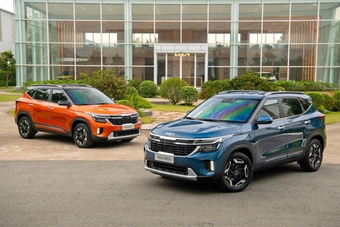 Kia Seltos 2024 ra mắt: Giá từ 599 triệu, thêm trang bị để đấu Xforce, Creta- Ảnh 1. Trong đó, 3 phiên bản 1.5L AT, 1.5L Luxury, 1.5L Premium có giá dự kiến lần lượt 599 triệu đồng, 679 triệu đồng và 739 triệu đồng. Riêng giá bán phiên bản 1.5 Turbo GT-Line sẽ được công bố sau - Ảnh: Kia Việt Nam