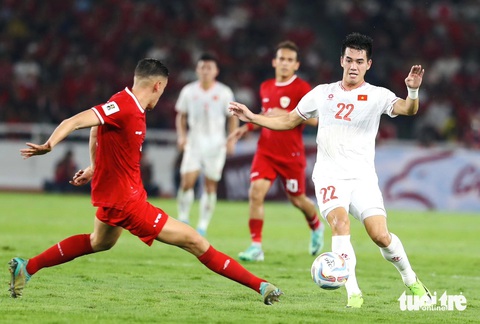 Vòng loại thứ 2 World Cup 2026: Tuyển Việt Nam Đội tuyển Việt Nam được kỳ vọng sẽ đánh bại Indonesia vào ngày 26-3 trên sân Mỹ Đình - Ảnh: NGUYÊN KHÔI