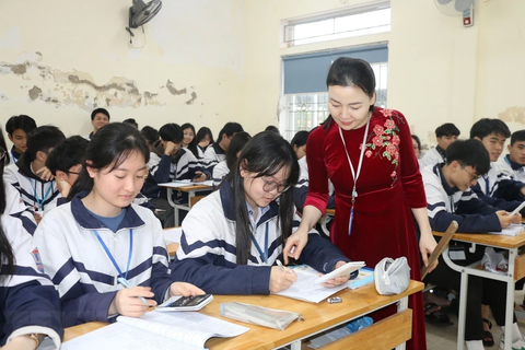 Ảnh: TTXVN 101.000 học sinh lớp 12 ở Hà Nội sẽ được "thi thử" kỳ thi tốt nghiệp THPT vào ngày 5 và 6-4 - Ảnh: TTXVN