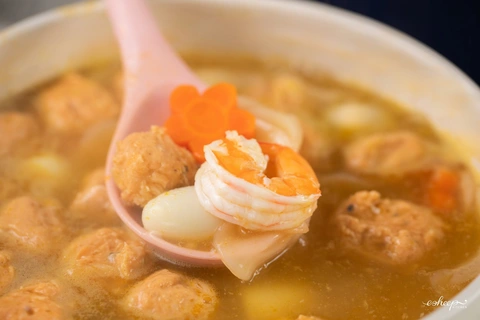 Bánh canh phồng tôm Bánh canh phồng tôm