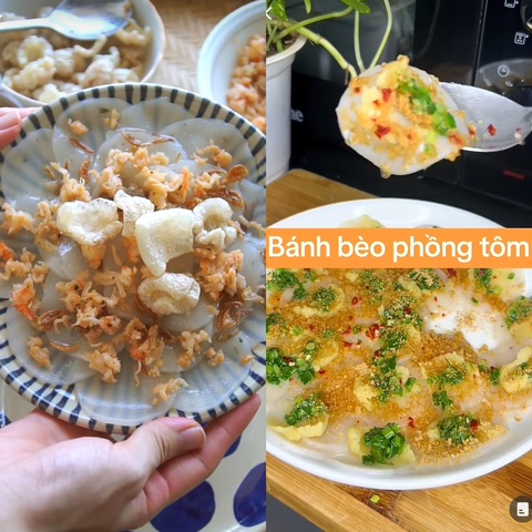 Món bánh bèo phồng tôm cũng từng gây sốt không kém - Ảnh: Chilla - Thảo Thảo Món bánh bèo phồng tôm cũng từng gây sốt không kém - Ảnh: Chilla - Thảo Thảo