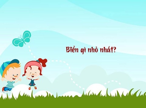 Câu đố hack não: Biển gì nhỏ nhất?- Ảnh 1. Câu đố hack não: Biển gì nhỏ nhất?- Ảnh 1.