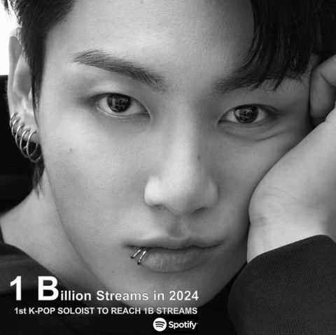 Jungkook lập kỉ lục lượt nghe mới trên Spotify - Ảnh: Billboard Jungkook lập kỷ lục lượt nghe mới trên Spotify - Ảnh: Spotify