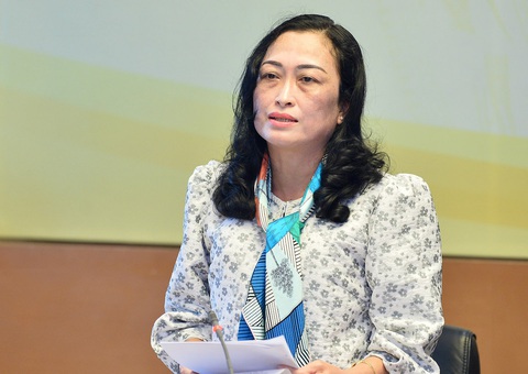 Đại biểu Quốc hội 'băn khoăn' 2 phương án rút bảo hiểm xã hội một lần- Ảnh 1. Đại biểu Trần Thị Hoa Ry - Ảnh: GIA HÂN