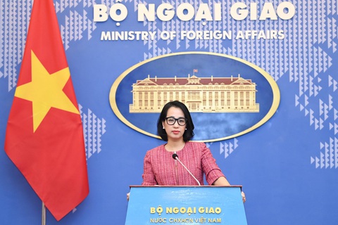 Việt Nam kêu gọi thực hiện ngay lập tức nghị quyết ngừng bắn tại Dải Gaza- Ảnh 1. Người phát ngôn Bộ Ngoại giao Phạm Thu Hằng - Ảnh: Bộ Ngoại giao cung cấp