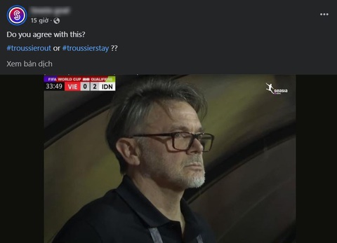 CĐV Việt đòi ông Troussier 'out' nhưng Indonesia muốn 'anh ơi ở lại'- Ảnh 2. Từ khóa "TroussierStay" bỗng nóng sốt hơn bao giờ hết.