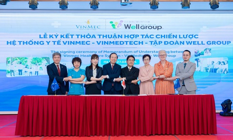 Lễ ký kết hợp tác chiến lược giữa Tập đoàn Vingroup và Tập đoàn Well Group (Nhật Bản) để phát triển mô hình Trung tâm chăm sóc sức khỏe người cao tuổi cao cấp tại Việt Nam. Ảnh: Đ.H Lễ ký kết hợp tác chiến lược giữa Tập đoàn Vingroup và Tập đoàn Well Group (Nhật Bản) để phát triển mô hình Trung tâm chăm sóc sức khỏe người cao tuổi cao cấp tại Việt Nam - Ảnh: Đ.H.