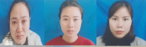 Bắt nhóm mua bán dung dịch vệ sinh phụ nữ giả trên mạng xã hội- Ảnh 2. Ba nghi phạm vừa bị công an bắt giữ - Ảnh: Công an tỉnh Thanh Hóa cung cấp