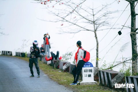 Du khách check-in với hoa gạo trên cung đường Du Già - Mậu Duệ Du khách check-in với hoa gạo trên cung đường Du Già - Mậu Duệ