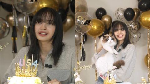 Tin tức giải trí 28-3: Thăm cơ ngơi trăm tỉ của siêu sao K-pop Lisa BlackPink- Ảnh 1. Lisa đón sinh nhật 27 tuổi, giao lưu cùng người hâm mộ bên trong cơ ngơi trăm tỉ - Ảnh: LLOUD