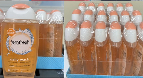 Bắt nhóm mua bán dung dịch vệ sinh phụ nữ giả trên mạng xã hội- Ảnh 1. Tang vật vụ án - Ảnh Công an tỉnh Thanh Hóa cung cấp