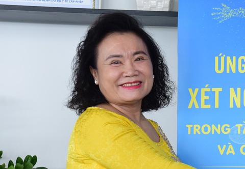 Vì sao chủ tịch Tập đoàn Hoa Lâm rời ghế lãnh đạo VietBank?- Ảnh 1. Bà Trần Thị Lâm trong một sự kiện ở lĩnh vực y tế - Ảnh: QUANG ĐỊNH
