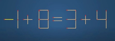 Thử tài IQ: Di chuyển một que diêm để 7+8=3+4 thành phép tính đúng- Ảnh 2.