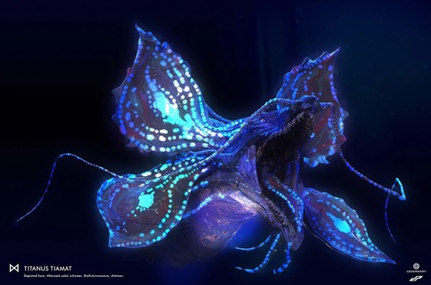 Mothra tái xuất cùng dàn quái vật trong Godzilla x Kong: Đế chế mới- Ảnh 10. Một trong những hình ảnh đầu tiên của Tiamat được nhà sản xuất công bố năm 2021 - Ảnh: Dope Pope