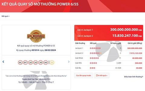 Vietlott: Người chơi 'săn' giải Jackpot 1 cán mốc 300 tỉ đồng- Ảnh 1. Vietlott: Người chơi 'săn' giải Jackpot 1 cán mốc 300 tỉ đồng- Ảnh 1.