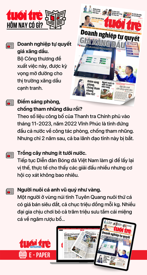 Tin tức chính trên Tuổi Trẻ nhật báo hôm nay 30-3. Để đọc Tuổi Trẻ báo in phiên bản E-paper, mời bạn đăng ký Tuổi Trẻ Sao TẠI ĐÂY https://sso.tuoitre.vn/dang-ky-tuoi-tre-sao Tin tức chính trên Tuổi Trẻ nhật báo hôm nay 30-3. Để đọc Tuổi Trẻ báo in phiên bản E-paper, mời bạn đăng ký Tuổi Trẻ Sao TẠI ĐÂY