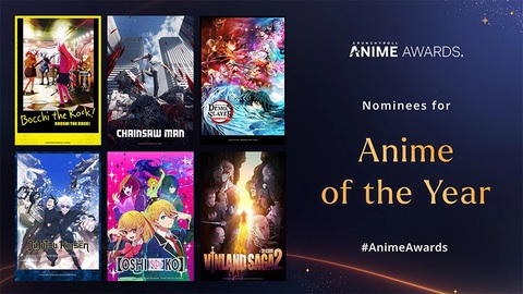 Chú thuật hồi chiến là Anime xuất sắc nhất năm- Ảnh 1. Những bộ anime được đề cử cho Anime của năm, Chú thuật hồi chiến vượt qua những đối thủ rất mạnh như Chainsaw Man, Thanh gươm diệt quỷ - Ảnh: The Anime Awards
